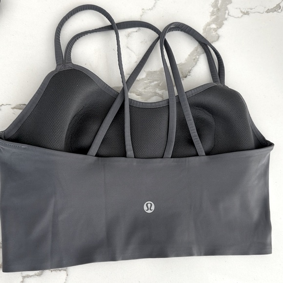 Lululemon Like a Cloud Long line Sports Bra Womens Size 6 or 8 Grey color - Picture 4 of 6